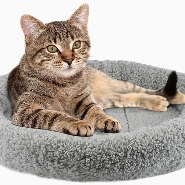 Round indoor Cat Bed Washable