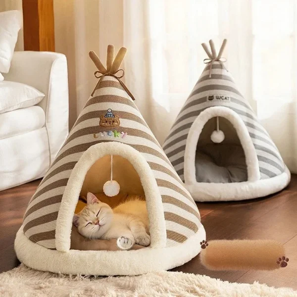 Self Warming Cat Bed  tent