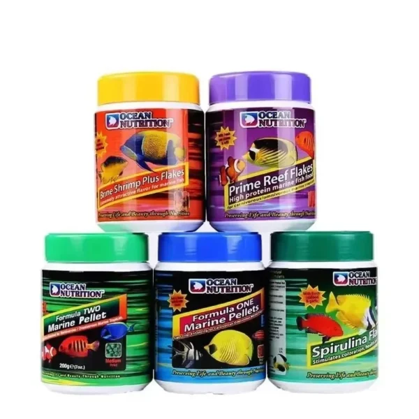 Premium Ocean Nutrition Marine Fish Food Flakes